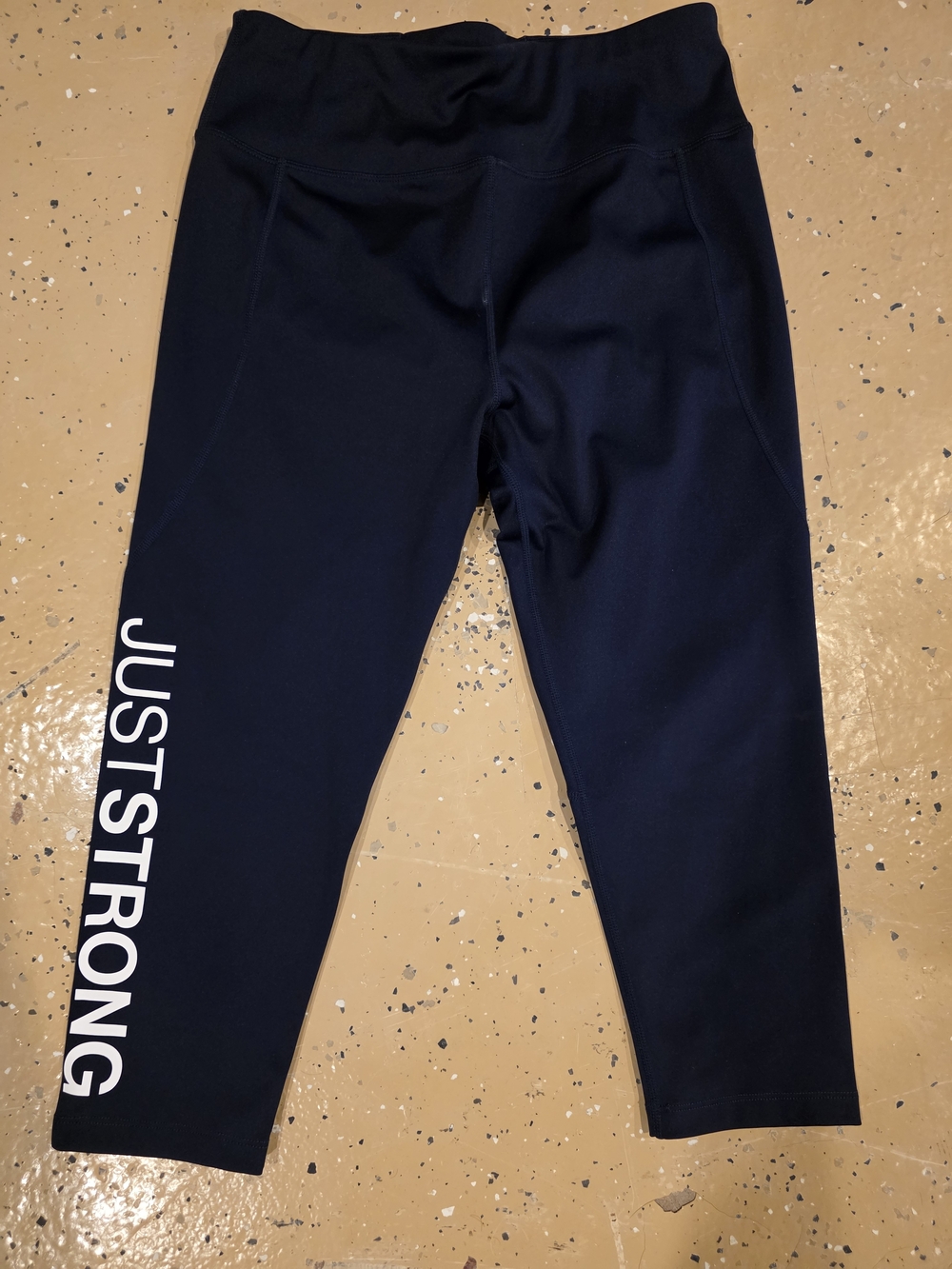 Womens Navy Athletic Capris